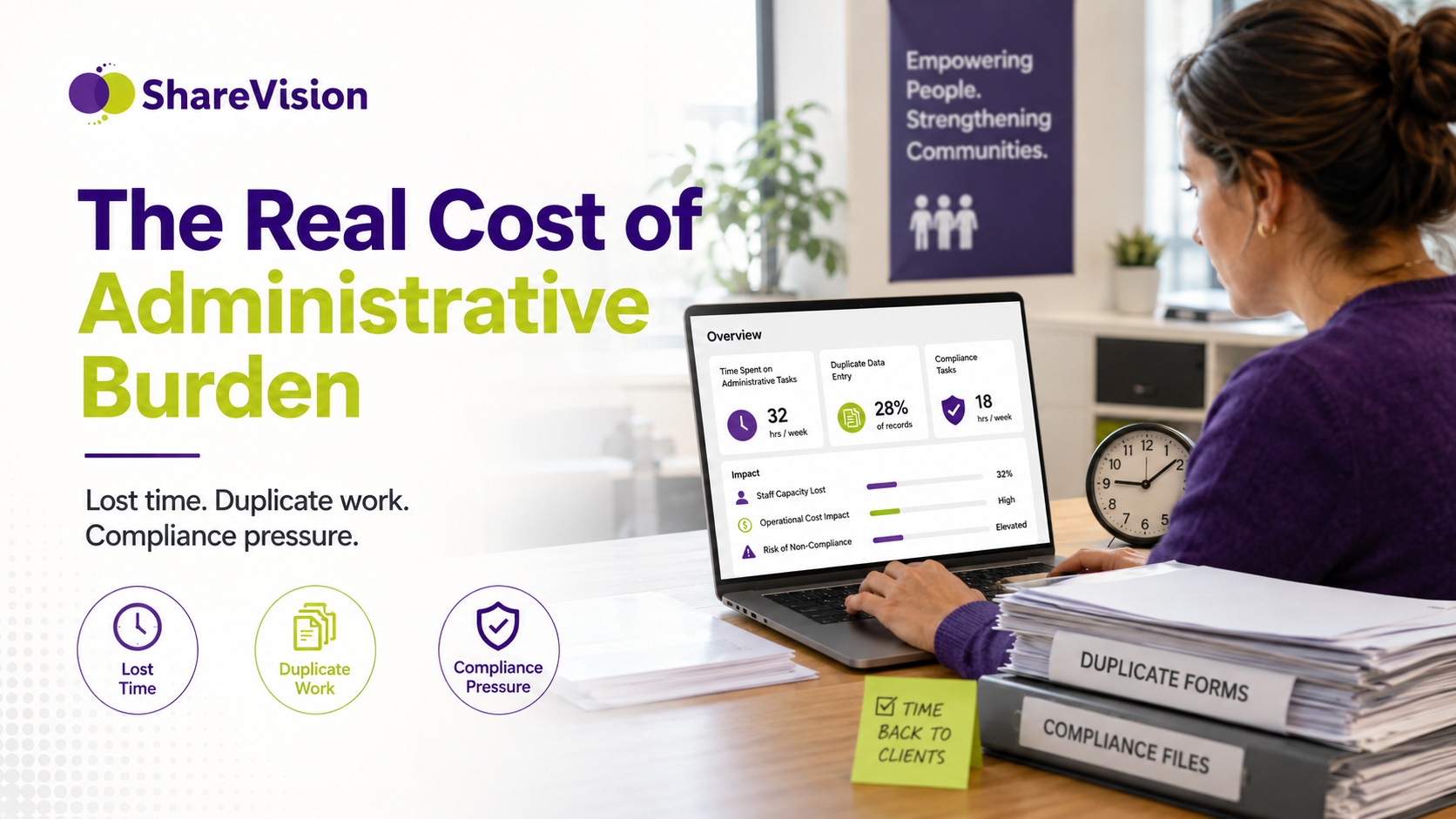 Administrative Burden in Human Services - Reduce Paperwork - Improve Compliance - The Real Cost of Administrative Burden - 001