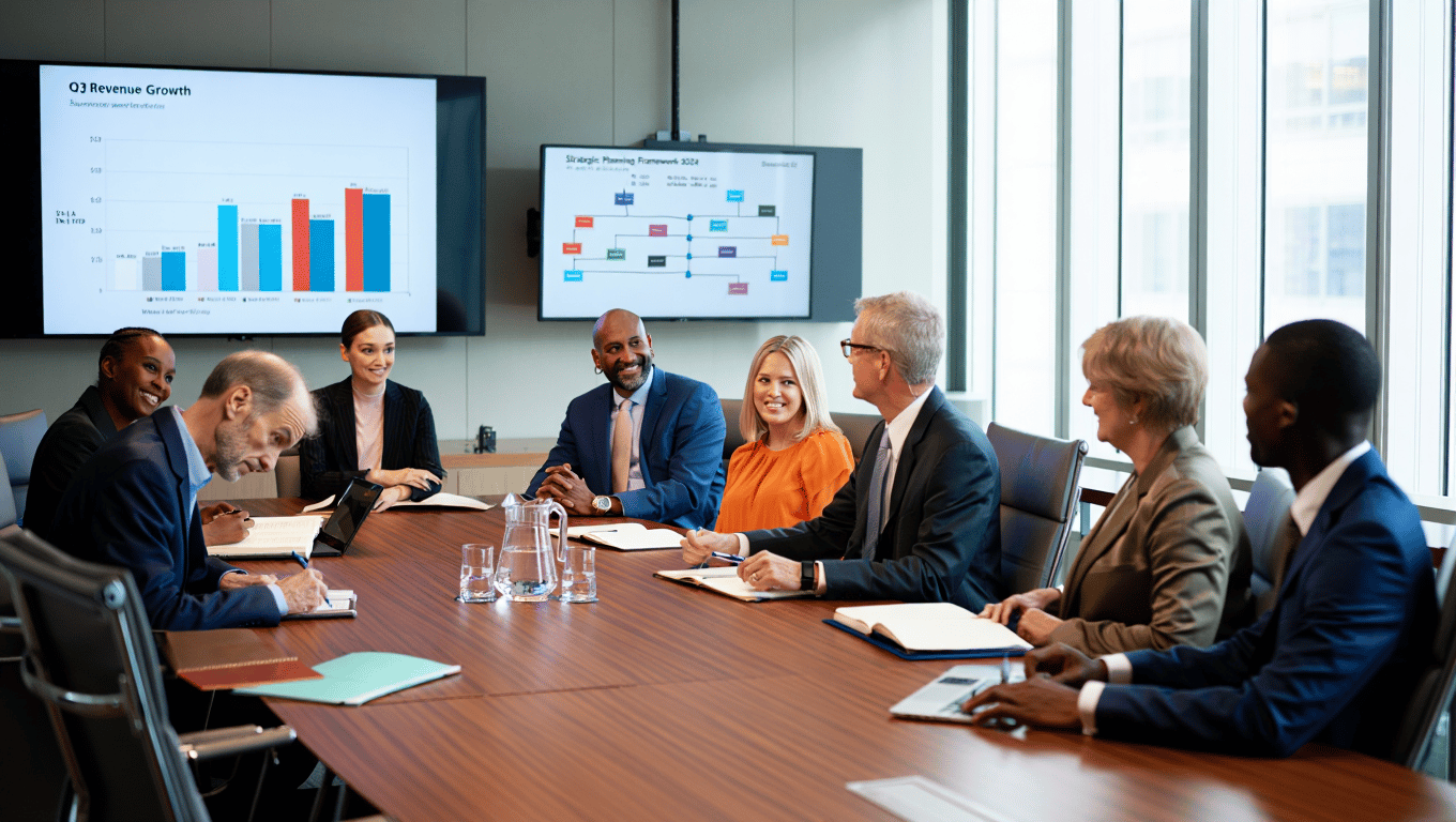 How Strategic Planning Works in sharevision - Visual Representation Board Meeting - 001